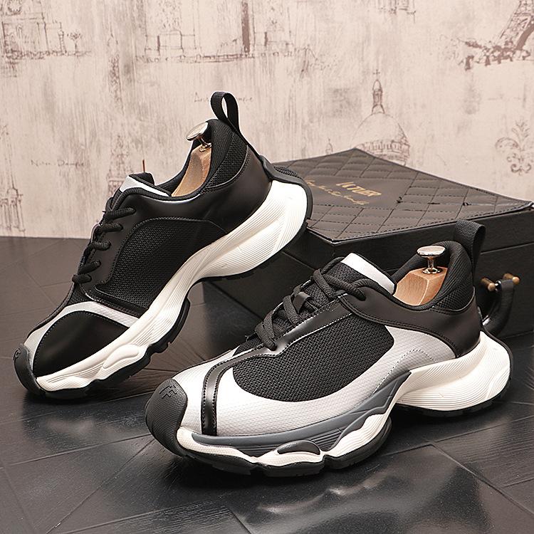 Paris Daddy shoes 2025 new summer breathable super fire lightweight sports shoes trendy brand thick-soled inner height increase casual shoes