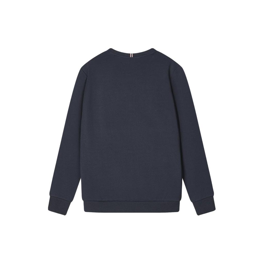 Fila Letter Print Casual Crew Neck Knit Pullover Sweatshirt Men Sweatshirt Legendary-Blue F11M411211F-NV