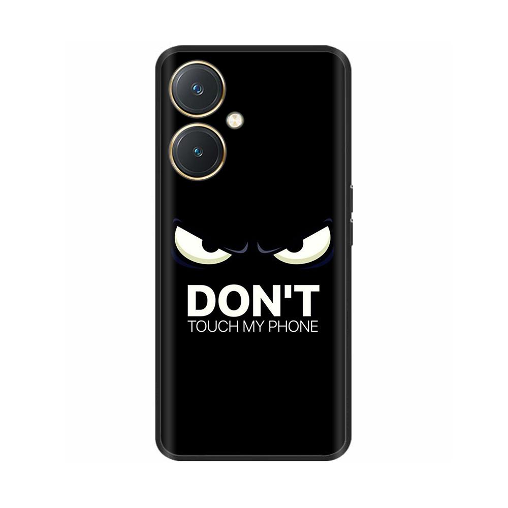 For Vivo Y27 Y27s Case Fashion Flowers Black Soft Coque Silicone Shockproof TPU Phone Cover Funda for Vivo Y27 Y 27 Bumper V2249