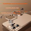 Custodia in Metallo Meccanico Oatsbasf per IPhone 15 16 Pro Max Magsafe Copertura Telefono Senza Bordi Con Supporto di Ricarica Wireless Magnetico