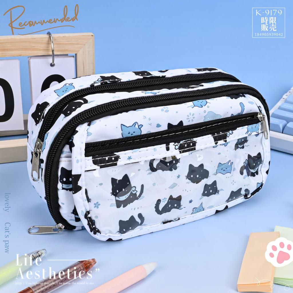 Newseego Large Capacity Pencil Stylish Zipper Pen Pouch with Powerful Organization and Storage Gadget Storage Stylish Business For Elementary School