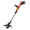 Coupe-bordure électrique BLACK+DECKER - STC1840EPC-QW - 18V - 30 cm - Avec batterie 18V - tete pivotante - tube télescopique
