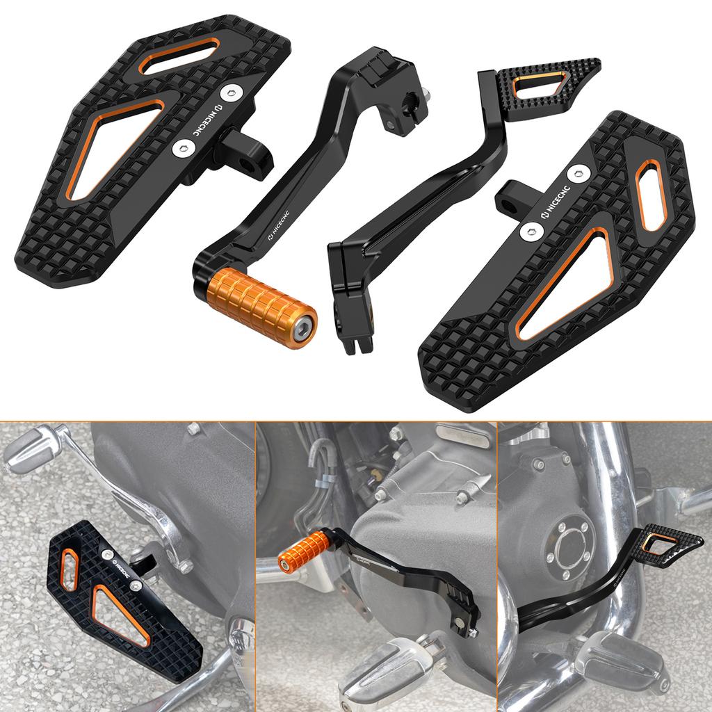 Motorcycle Floorboards/Brake Pedal/Shift Lever for Harley Fat Bob FXDF 2008-2017 Low Rider FXDL 93-12 2016-2017 Wide Glide 10-17