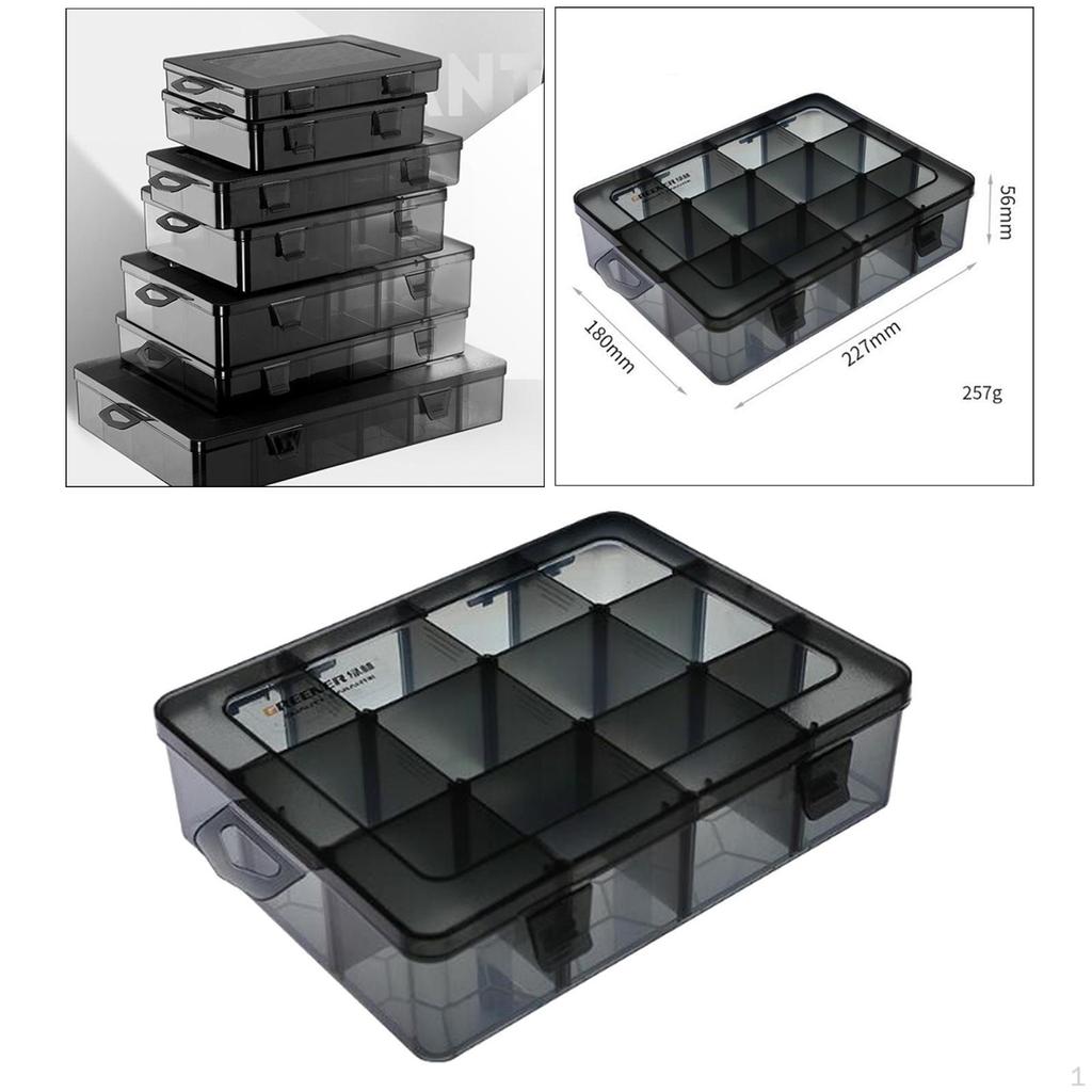 Compartment Plastic Storage Box Jewelry Earring Bead Screw Holder Case Display Organizer Container