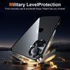 For iPhone 16 Case Aluminium Alloy Frame Matte PC Back Phone Cover with Lens Protector