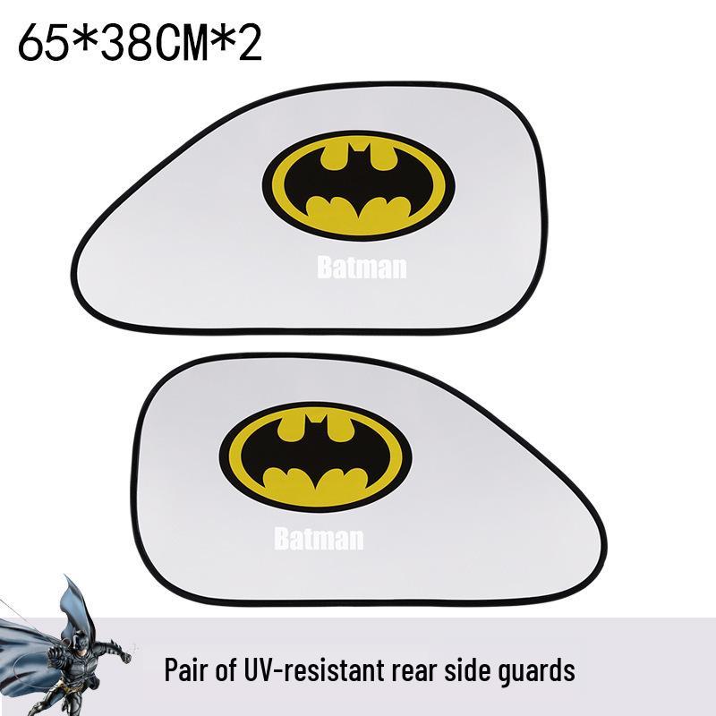 Captain America Superman Batman Car Windshield Sun Shade & Rear Window Sunshade Captain America Pair