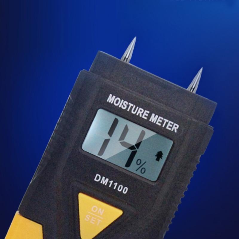Portable Miniature Digital Hygrometer For Wood And Building Material Moisture Detection With Automatic Shutdown Feature