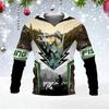 Spring and Autumn Men's Pullover Sweatshirt 3D Digital Fish Print Long Sleeve Hoodie Jacket