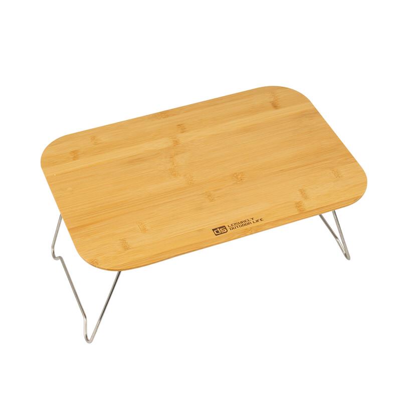 ZISIZ Portable Folding Bamboo Camping Table