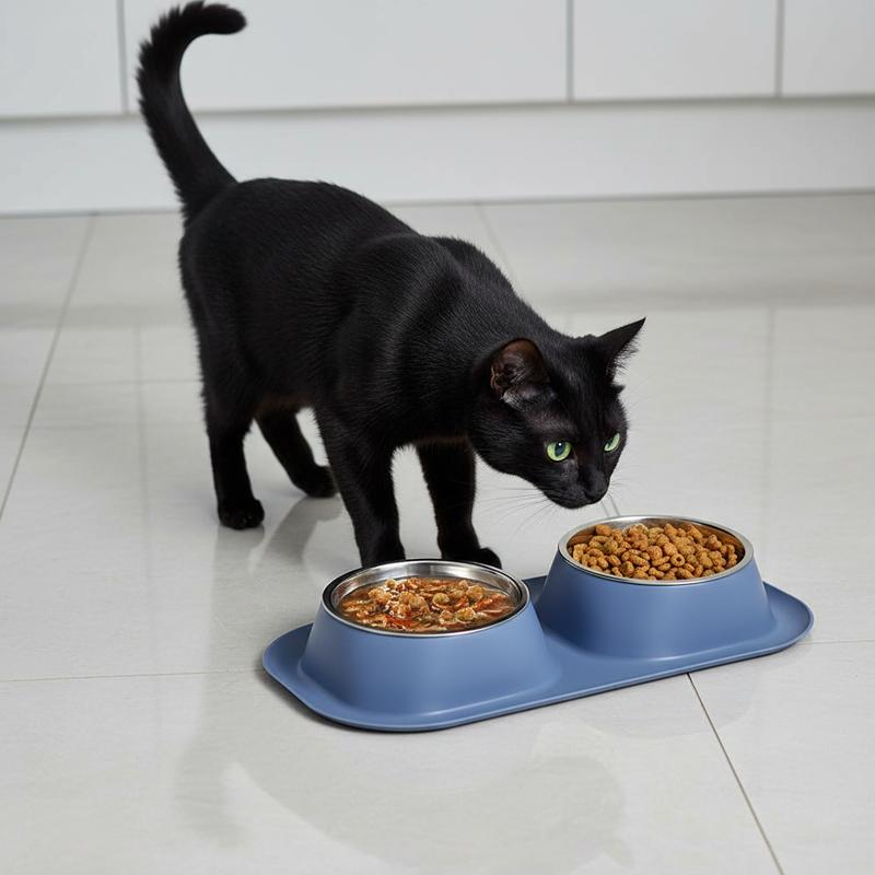 Stainless Steel Pet Bowls Double Bowl Set for Dogs & Cats - Non-Slip Food Water Feeder Dish