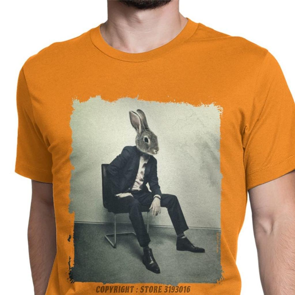 Stylish Rabbit Mens 3D Tshirts Rusty Lake Game Retro Tees Camisas O Neck Premium Cotton Sport Unisxe Tops T Shirt