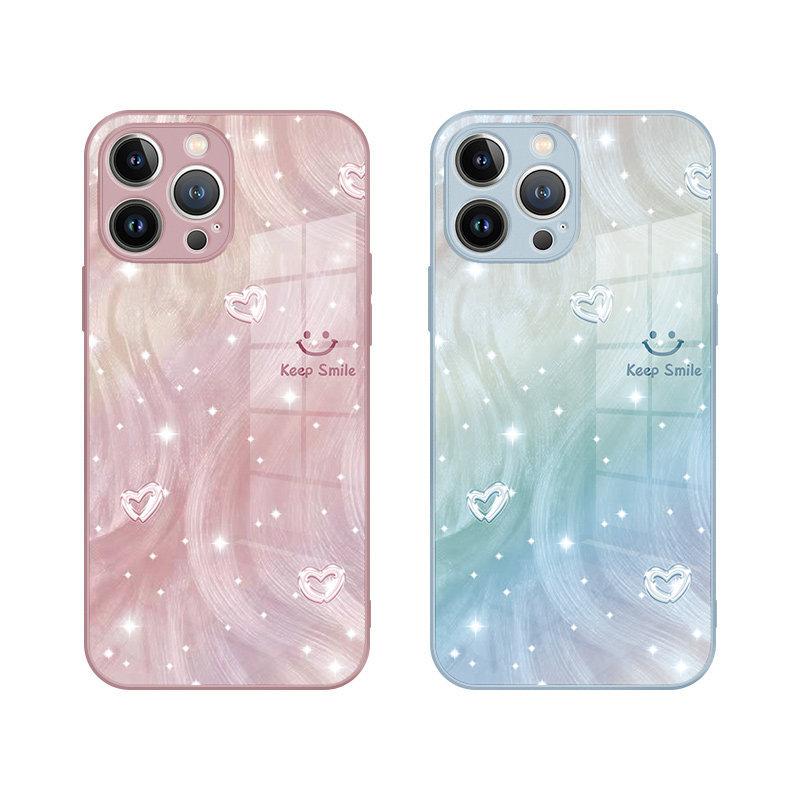 Apple 11pro Mobile Phone Protective Case Gilt Xsmax Glitter iPhone11plus Love Xs Smiley Face 11mini