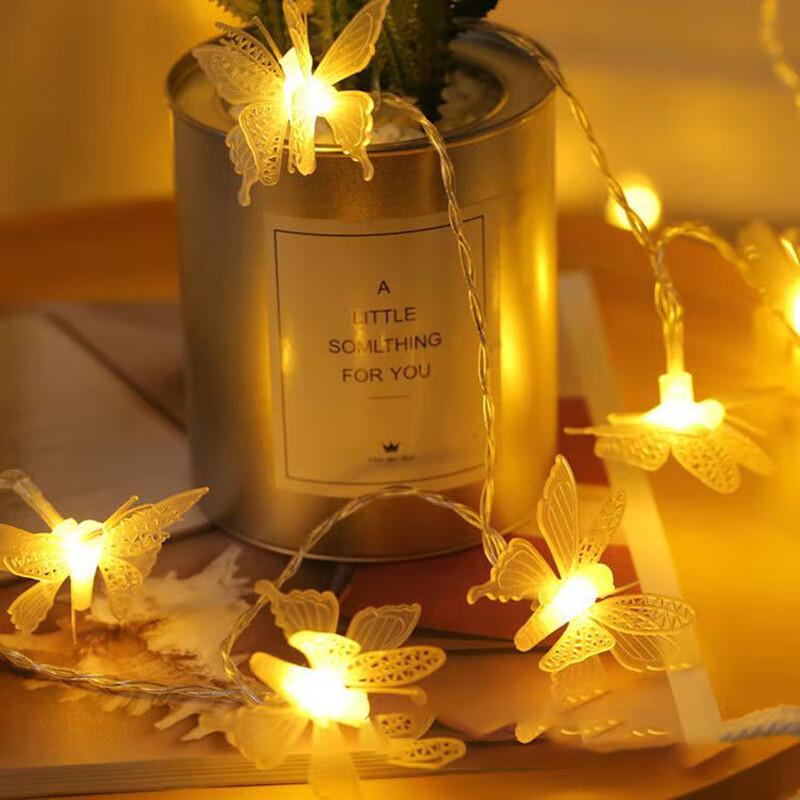 LED Solar Butterfly String Lights