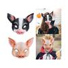 Half Face Animal Cosplay Novelty Animal for Festival Party Adults