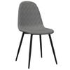 Dining Chairs 2 Pcs Light Grey Velvet