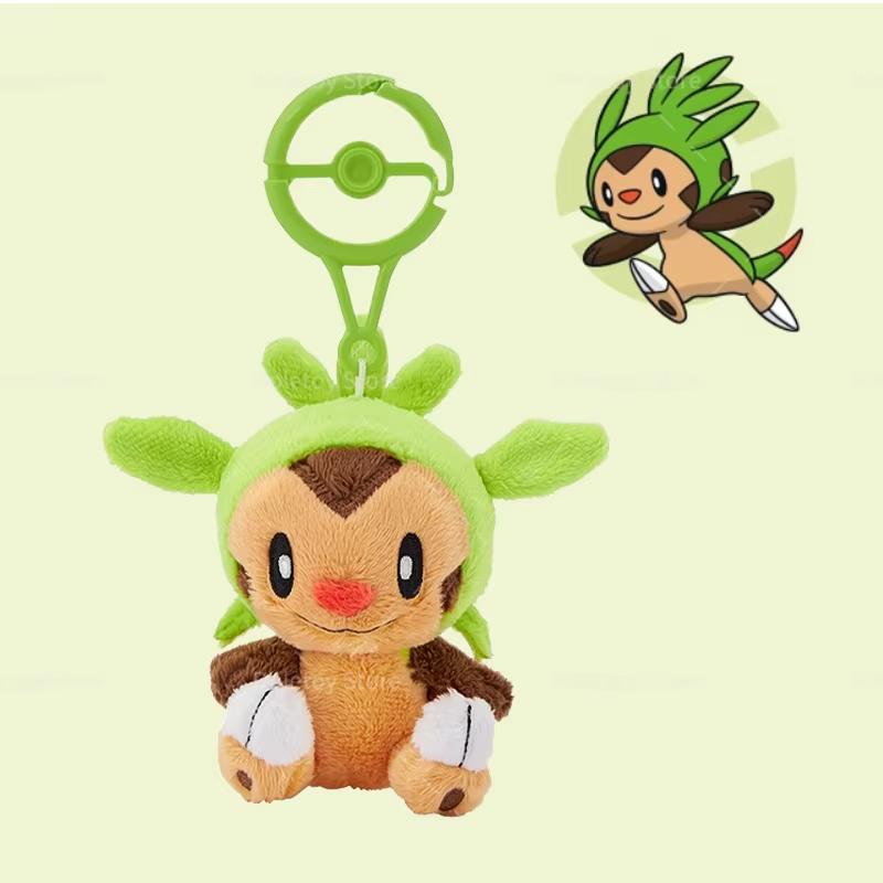 Original Pokemon Plush Key Ring Pikachu Sylveon Eevee Charmander Squirtle Quaxly Pok Sphere Buckle Animation Merchandise Presents