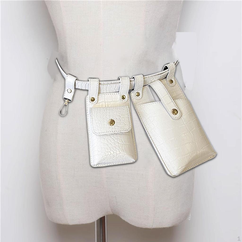 Ladies Waist Bag Adjustable Strap Crossbody Pack for Walking Outdoor Gym