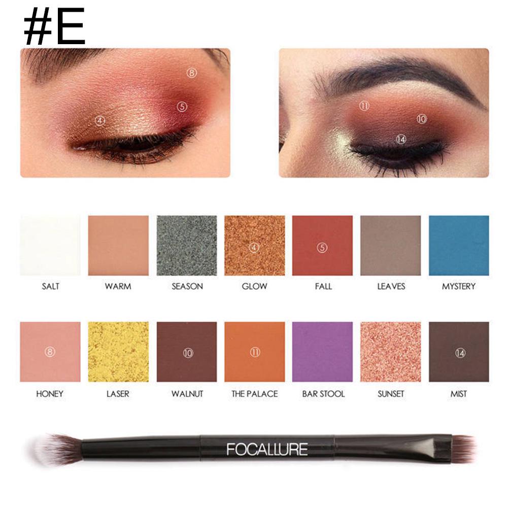 Lidschatten-Lidschatten-Palette & Make-up-Kosmetikpinsel-Set