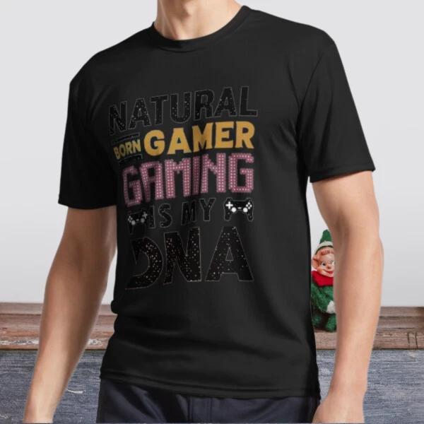 New Shirt Natural Born Gamer Gam Active T-Shirt Logo T-Shirt Funny Size S To 5XL