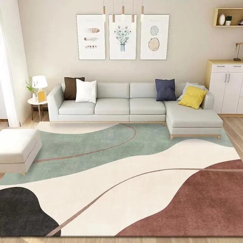 Modern Abstract Geometric Carpet for Living Room Bedroom Mat Large Area Decoration Home Rugs Washable Big Size Art Design
