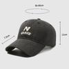 Primavera Autunno Cappello con Lettera Donne Estate Protezione Solare Cappellino da Baseball Uomo Ricamato Cappello da Sole Coda di Cavallo Panama Cappello Snapback Cappelli Visiera Parasole