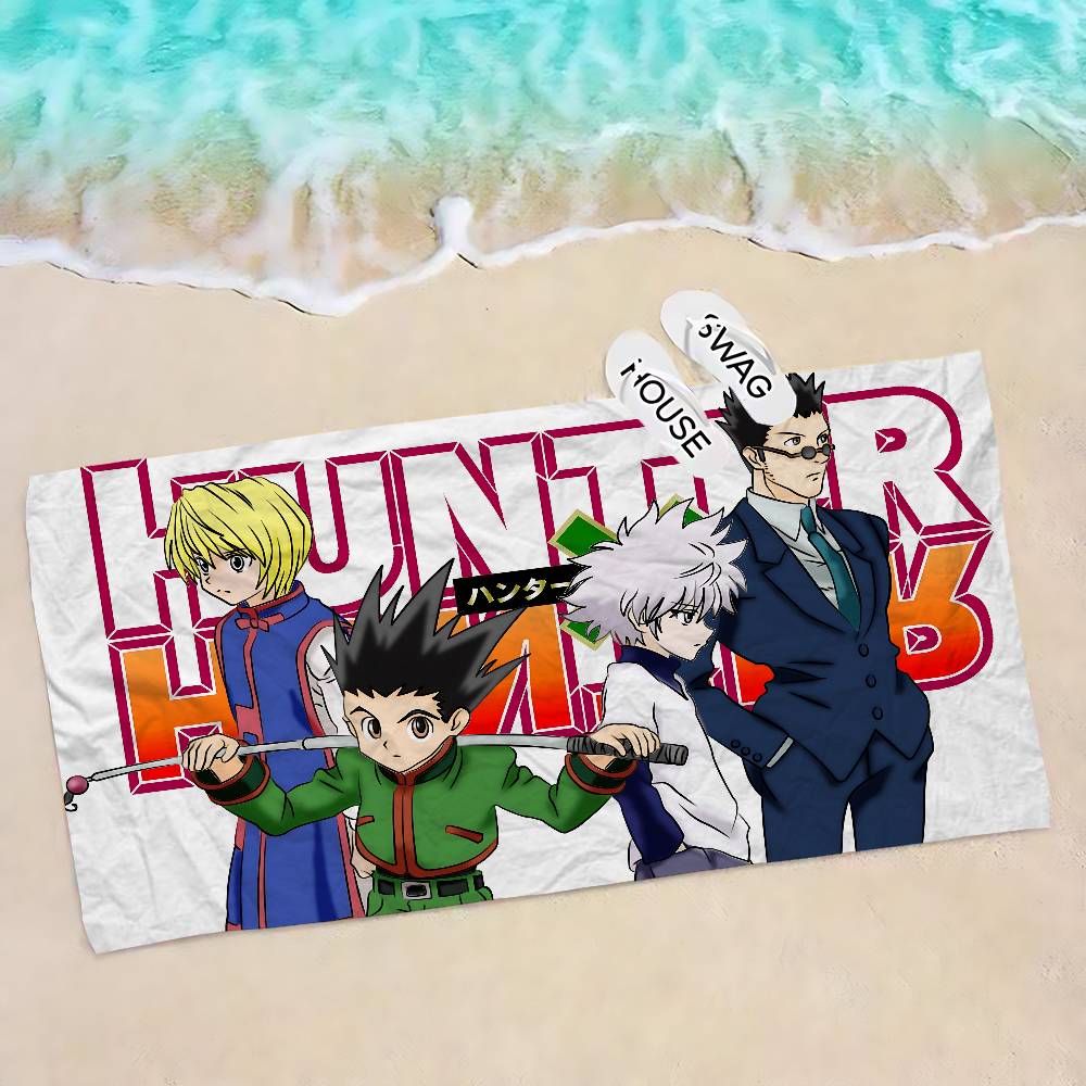 Cartoon Animation HUNTER X HUNTER Microfiber Beach Towel Absorbent Quick dry Soft Yoga Swimming Resort Mountain Climbing Towel