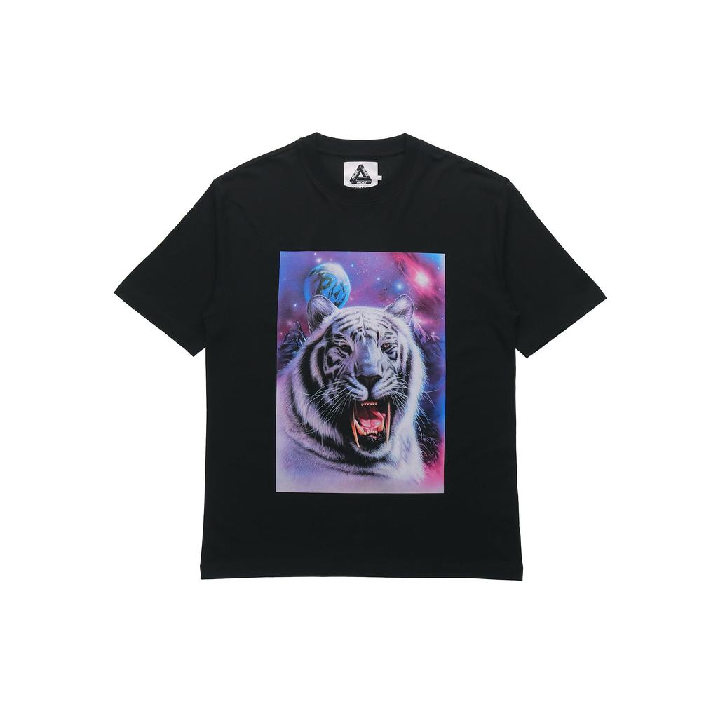 Palace X AMG Co-Branded White Tiger Graphic Logo Print Short Sleeve T-Shirt Unisex Tops Black P20AMGTS004