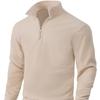 Men S Thick Fleece Half Zip Pullover Sweatshirt