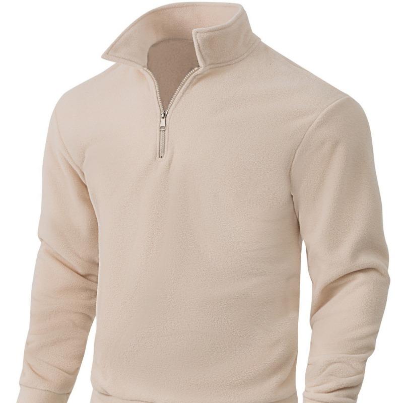Men S Thick Fleece Half Zip Pullover Sweatshirt