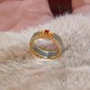 [Jinyu Liangyuan] Cold feeling noble imitation jade set ring new Chinese retro national style flower window pattern ring women