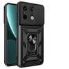 for Xiaomi Redmi Note 13 12 Pro plus 5G 4G Case Car Magnetic Ring Holder Slide Camera Armor Shockproof Xiaomi POCO X6 M6 Pro