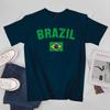 Unisex Unisex BRAZIL BRASIL Flag Vintage BRAZIL Tshirt Tees T Shirts WoUnisex Boys 100 Cotton TShirt