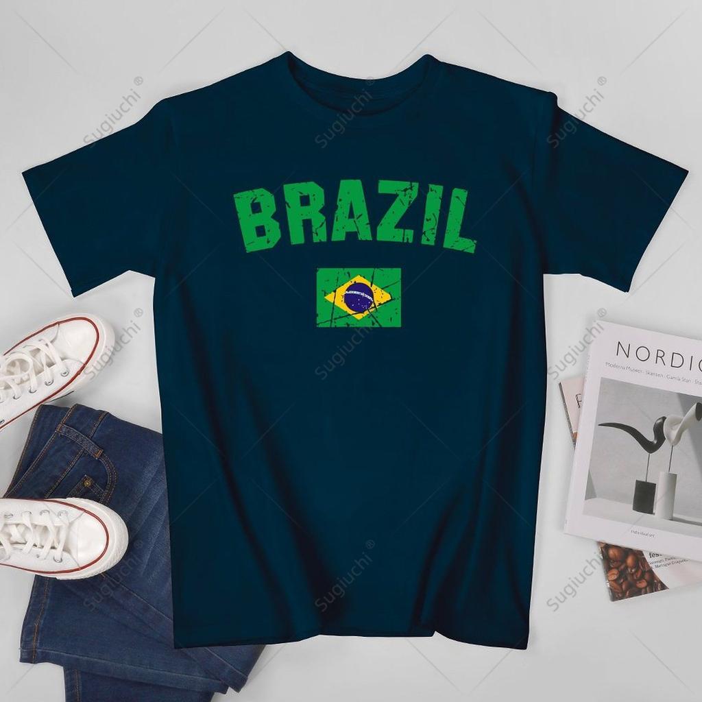 Unisex Unisex BRAZIL BRASIL Flag Vintage BRAZIL Tshirt Tees T Shirts WoUnisex Boys 100 Cotton TShirt
