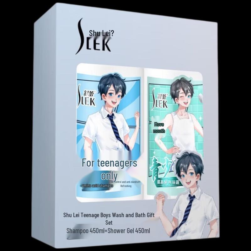 Slek Teen Boys Anti-dandruff Shampoo & Shower Gel Gift Set