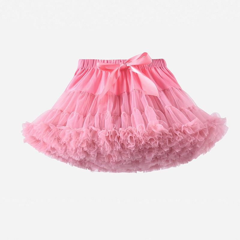 

Юбки-пачки для девочек, однотонное пышное тюлевое бальное платье принцессы, юбка-петти, детские балетные вечерние юбки для выступлений для детей L