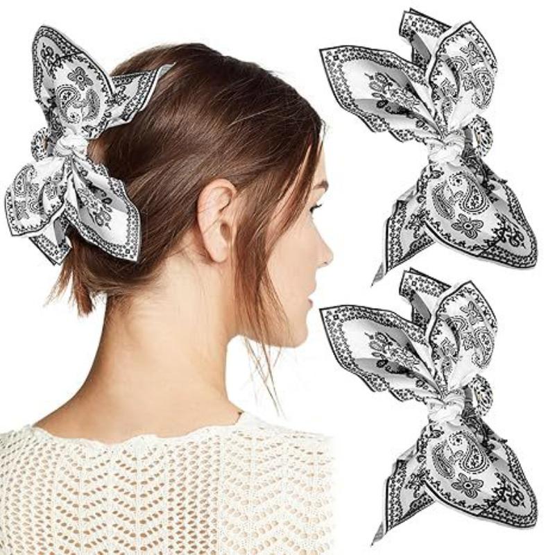 Bohemian Style Sweet Bow Hair Claw French Elegant Shark Clip Large Size Hair Clips Boho Vacation Headwear Women Hair Accessories