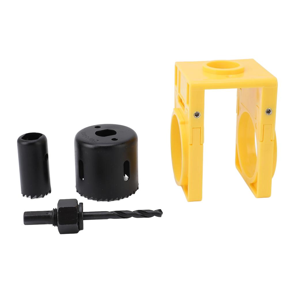 Lock Installation Kit with Template Carbon Steel Plastic Door Hole Saw Kit for Wooden Doors S Locksets