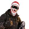 Hombre Viejo Esquía, Divertido Realista 3D Estampado Completo Cara Completa Invierno Cortavientos Sombrero, Gafas de Sol No Incluidas