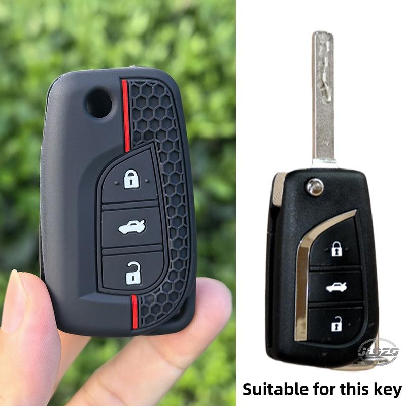 Silicone Car Key Case Set For Toyota Corolla Auris Reiz Avensis Verso Yaris Aygo Rav4 Scion Tc Im Remote Cover Protector