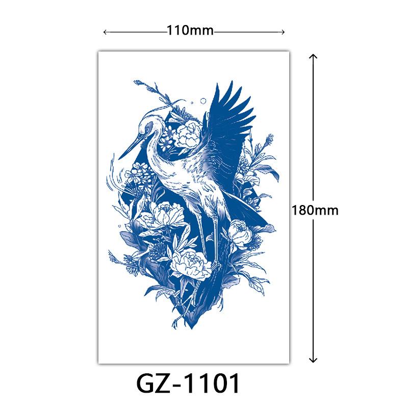 Juice Tattoo Stickers, Herbal Tattoo Stickers, Semi-Permanent English Letter Tattoo Stickers Tattoo