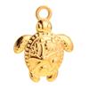 18K Gold Meeresschildkröte Anhänger Halskette - Nicht verblassend, DIY Schmuckzubehör