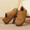 TUINANLE Wide Toe Shoes Unisex Lined Sneakers Casual Retro Lace Up Shoes for Men Barefoot Walking Sneakers