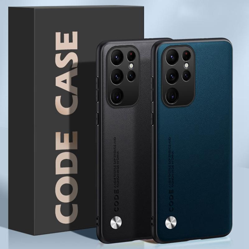 Luxury PU Leather Case For Samsung Galaxy S24 Ultra 5G Back Cover TPU Silicone Full Protection Phone Case For Samsung S24 Ultra