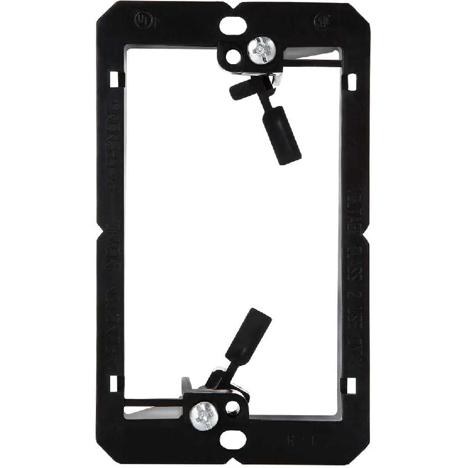 20 Pack Single Gang Low Voltage Mounting Bracket, Flush Mounting Wall Plate, Pass Through Wall Plates for Networking, HDMI, Coaxial Cables, Speaker