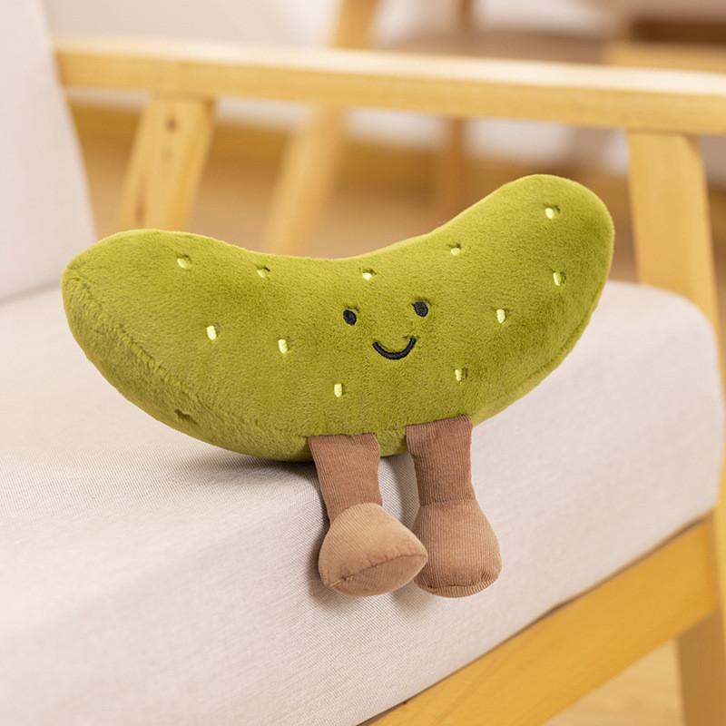 Cute New Potato Doll Pendant Plush Toy In Sour Cucumber Color 10cm Height 0.01kg Weight