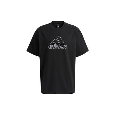 Tricou Negru cu dungă și logo, cu mânecă scurtă, respirabil, pentru bărbați HA3637