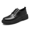 Business leather shoes men's spring new youth British style student suit men's round head casual shoes