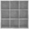 vidaXL Bücherregal Betongrau 98x29x97,5 cm Holzwerkstoff