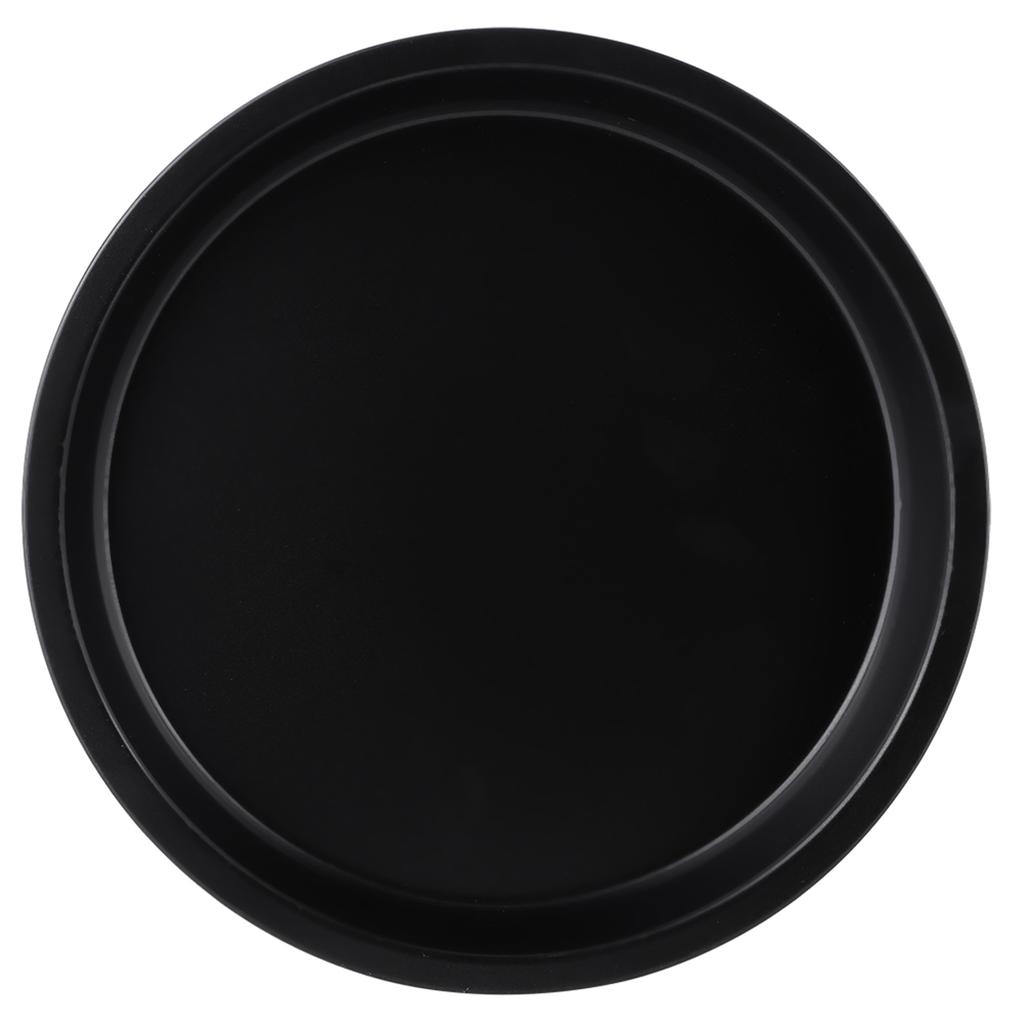 8in Kitchen Non-stick Black Carbon Steel Round Pizza Tray Baking Pan Plate Mold Tool