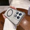 Case for Xiaomi 15T,14T Pro Clear Magnetic Casing Electroplated Lens Frame Phone Cover